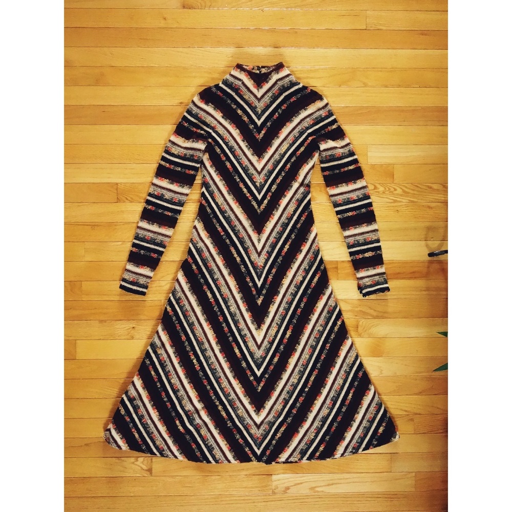 Vtg 60s D'Accord Betty Carol Sweater Dress XS/S - Picture 3 of 5